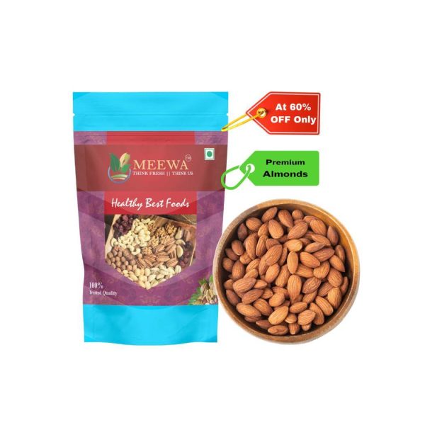 MEEWA Premium California Almonds Fresh Badam, 1 Kg